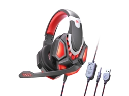 Auscultadores Bluetooth AGTRUM Sy-G11 Over Ear Microfone Vermelho