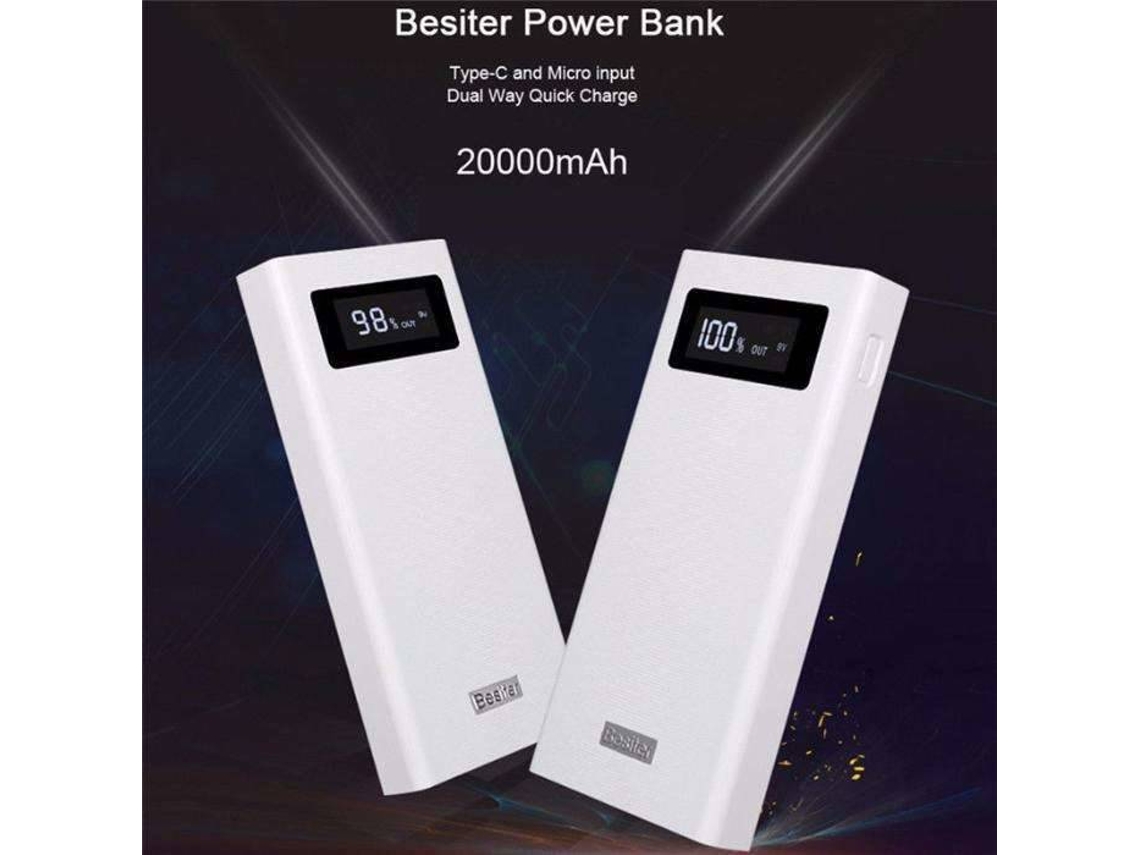 Powerbank SEM MARCA BST-K6X (20000 mAh - USB - Branco)