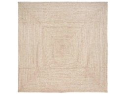 Conjunto 1 Tapete Moderno Vidaxl Castanho Juta (240 X 240 Cm)