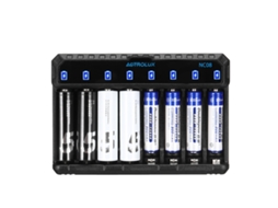 Astrolux Nc08 Carregador Inteligente De 8 Compartimentos Para Pilhas Ni-mh/ni-cd/li-ion Aa Aaa 1,5 V 14500 10440 Tipo C 2a Velocidade Máxima De Carreg