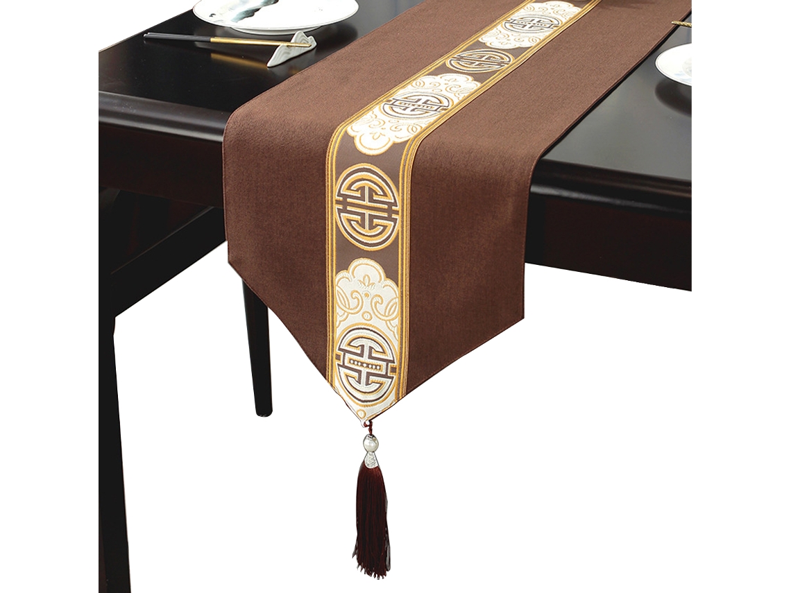 Bandeira de Mesa de Estilo Chinês Bandeira de Mesa de Centro Toalha de Mesa de Tira Longa Toalha de Cama de Hotel Estilo1