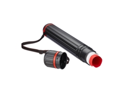 Relaxdays Rolo Extensível Para Cartazes, 45—72 Cm, Ø 7 Cm, Transporte De Cartazes E Desenhos Até Din A1, Vermelho/preto