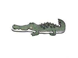 Tapete Crocodilo Em Algodão Tufado Verde 130x46 Cm Today