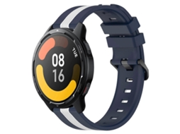 Pulseira De Silicone Bicolor Vertical De 22 Mm Para Xiaomi Mi Watch S1 Active