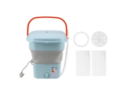 Máquina De Lavar Plegável Laxiscreed, 16l, Luz Azul Automática, Portátil Para Roupa Íntima E Pequenas Cargas