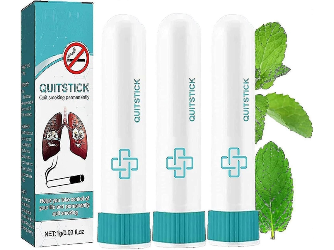 Pacote Com 3 Inaladores Aromáticos Para Parar De Fumar, Fáceis De Usar