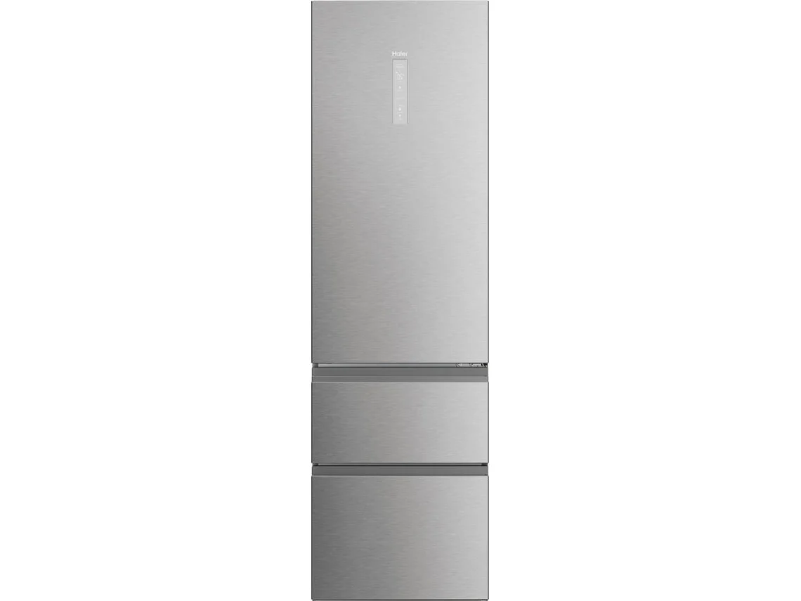 Frigorífico Combinado HAIER HTW5620ENMG (No Frost - 205 cm - 414 L - Inox)