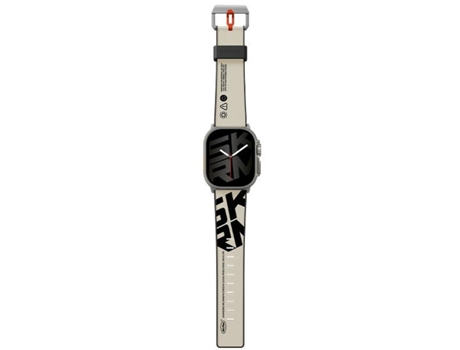 Pulseira Skinarma Para Apple Watch 49mm Cor De Marfim Alta Durabilidade