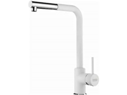 115.0668.382 Sirius L Torneira De Cozinha Com Saída Lateral, Cromado Branco Polar Franke