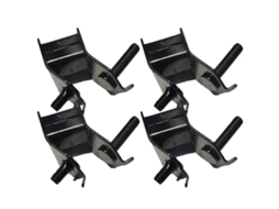 Conjunto Genérico De 4 Suportes Antivibração Para Motores Geradores Borracha Resistentes E Duráveis Com Design Borda