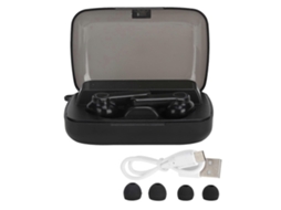 Fones De Ouvido Bluetooth M19 Tws 5.1 Com Tela Led Digital Sensível Ao Toque E Função De Lanterna Ly Ebike