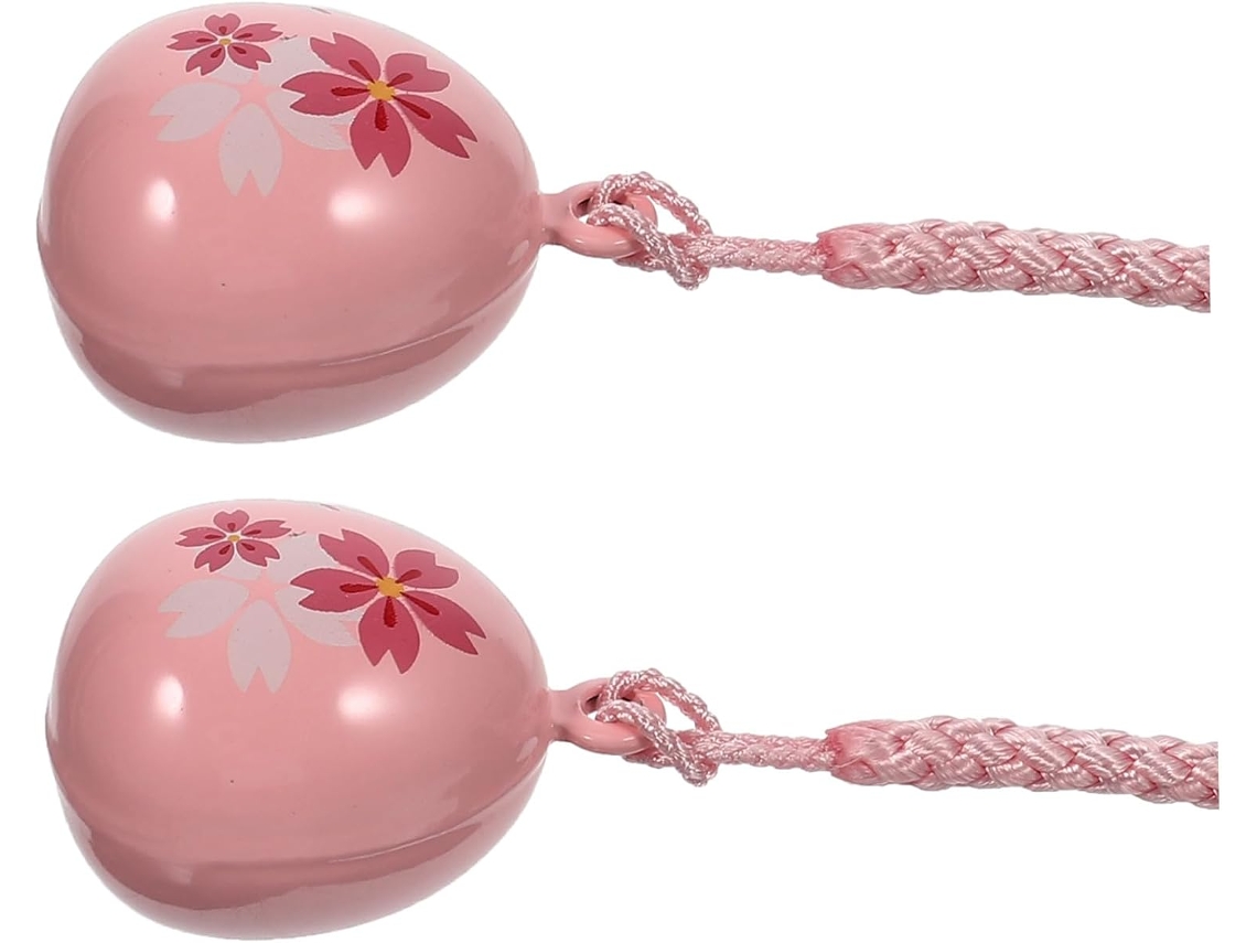 Corrente Telefônica 2 Peças Com Sino Pingente, Cordão E Chaveiro Decorativo.