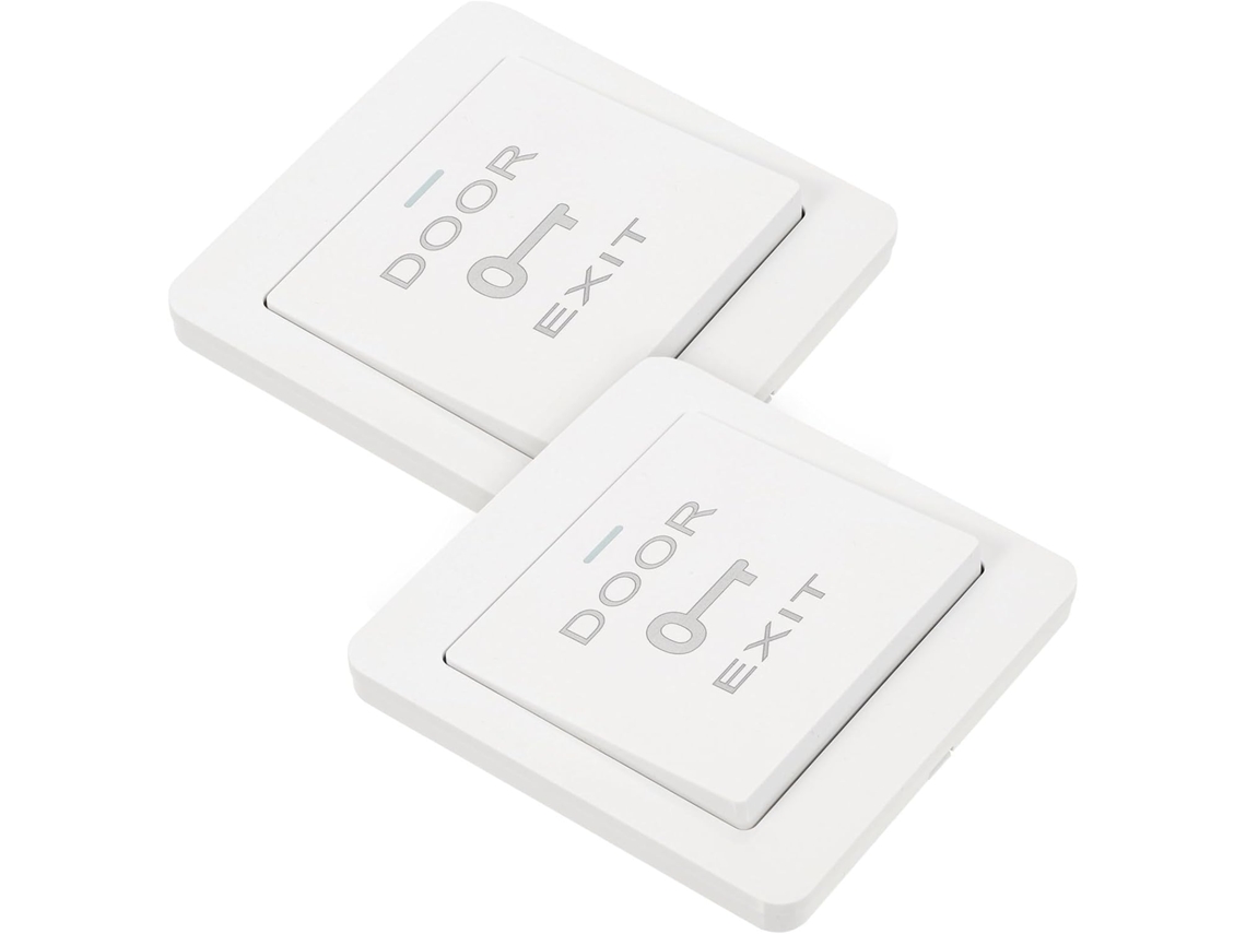 Botão De Saída Levemolo Pp, 2 Peças, Porta Placa De Parede, Design Em Grade, Prático E Conveniente Controle De
