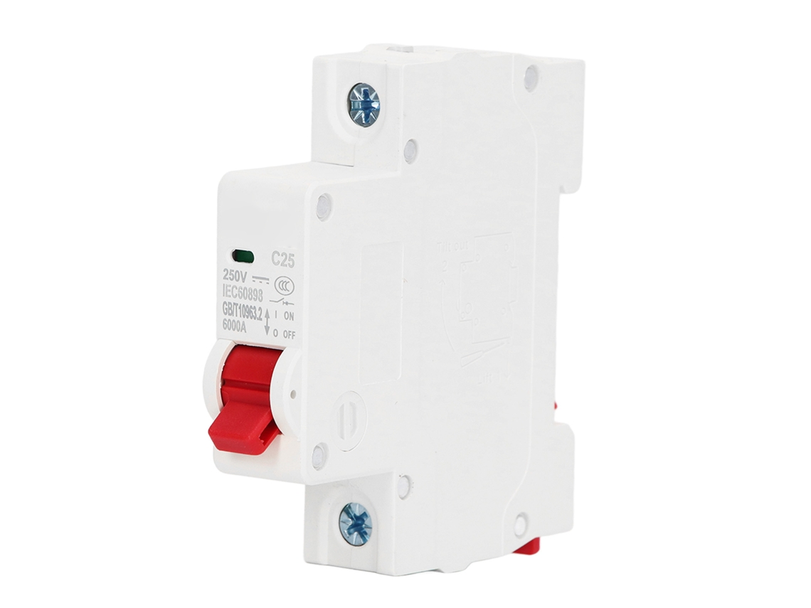 Interruptor CC 1P Din Rail Proteção contra Curto e Sobrecarga S/MARCA