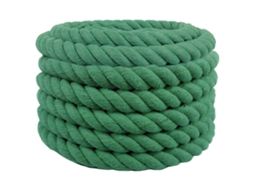 Vidaxl Corda De Algodão 40 Mm 5 M Verde 100% Algodão