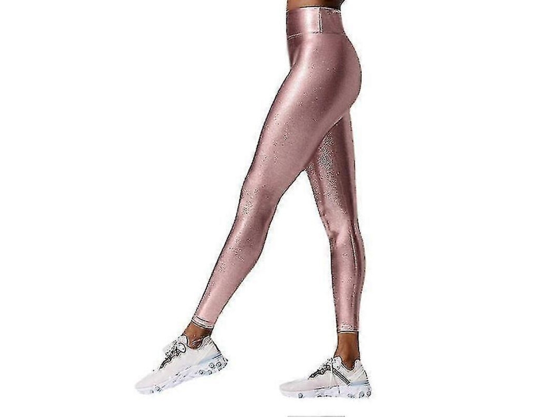 Calcinhas Metálicas Brilhantes Com Cintura Alta Confortável E Estilo Slim - Atraem Todos Os Olhares Rosa