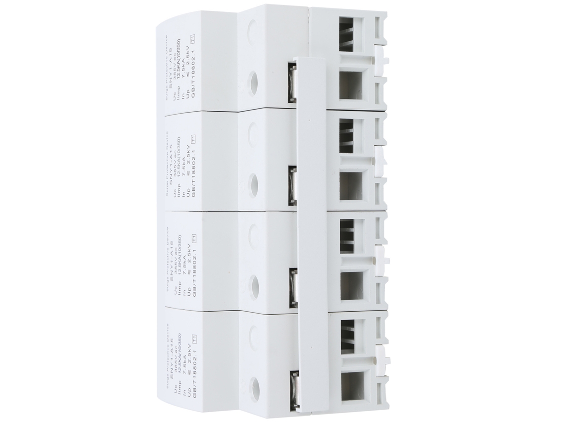 Pára-raios de 4 polos com disjuntor residencial de 385 V CA (15 KA)