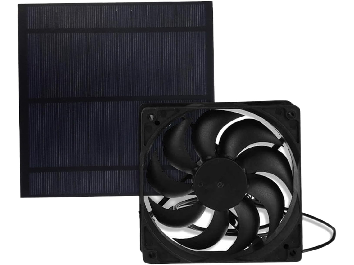 Ventilador Solar Para Galinheiro, Ventilador Solar À Prova D'água Para Canil