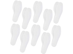 10 Pares De Palmilhas Descartáveis Polpa Madeira Fina, Respiráveis E Absorventes De Suor Para Calçados Esportivos
