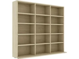 Cd Cabinet, Cd Cabinets Vidaxl Marrom Madeira Processada (100 X 23 X 89.5 Cm)