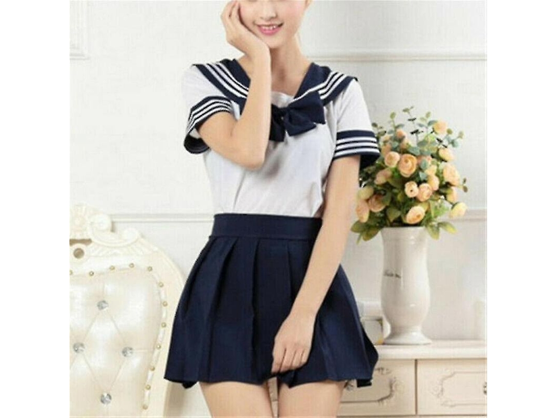 2026 traje de Colegio Marinero para Chicas Uniforme Anime Cosplay Mujer Tfn L