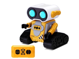 Mali brinquedo Robô Controle Remoto 2.4ghz com Sensor de Gestos Recarregável Led Música Presente para Crianças Meninos Meninas Amarelo e Cinza