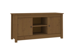 Tv Cabinet, Tv Cabinets Vidaxl Marrom Madeira De Pinho (n/a)