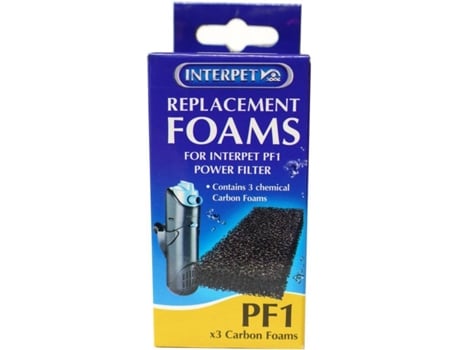 Filtros para Peixes INTERPET LIMITED Carvão Ativo (Preto - 3 Un)
