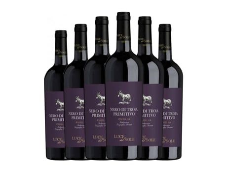 Vinho LUCE DEL SOLE Nero di Troia Primitivo Puglia (0.75 L - 6 Unidades)