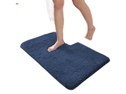 Tapete De Banheiro, Design Antiderrapante, Rápida Absorção De Umidade, 600mmx900mm-c, Azul