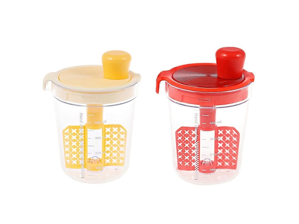 Conjunto De 2 Copos Misturadores Manuais De 500ml Para Misturar Ovos E Líquidos, Utensílio De Cozinha Para Misturar Molhos E Temperos, Misturador
