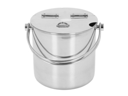 Nova Line balde de Gelo Inox Isolado com Tampa Giratória e Alça para Bebidas e Vinho