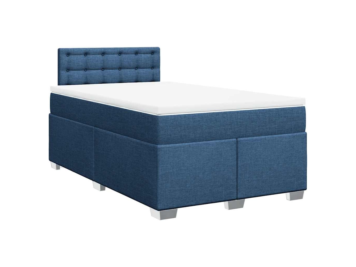 Box Spring Bed, Box Spring Beds Vidaxl Azul Tecido (120 X 190 Cm)