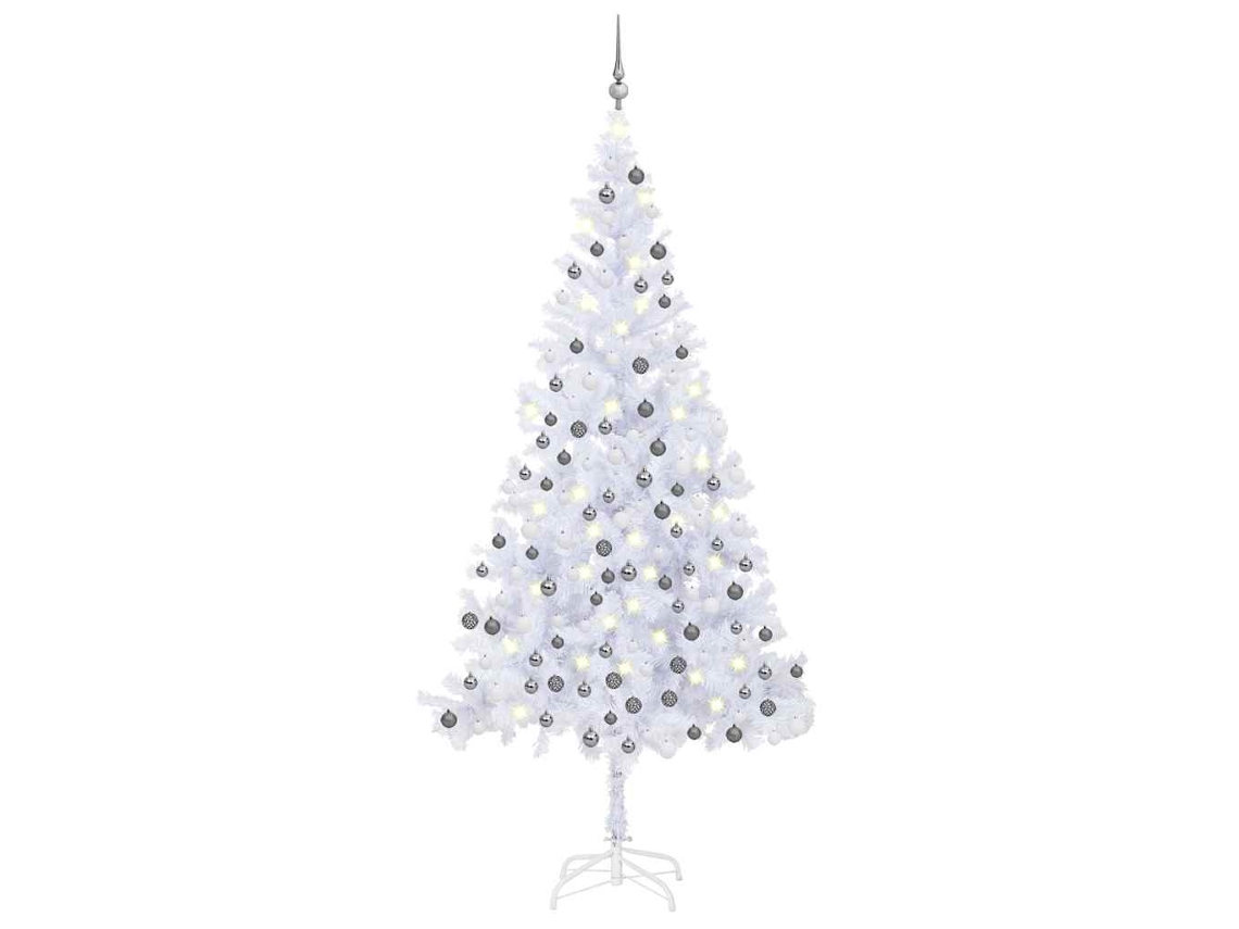 Artificial Christmas Tree, Artificial Christmas Trees Vidaxl Branco Pvc (240 Cm)