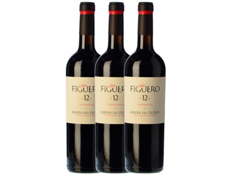 Vinho FIGUERO Figuero 12 Meses Tempranillo Ribera Del Duero Crianza (0.75 L - 3 unidades)