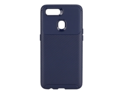 Capa de Telefone Novo Modelo para Oppo A7 Capa de Telefone Mate Anti queda de Cor Solida Capa Protetora (azul) EOOCOO (anti queda Mate)