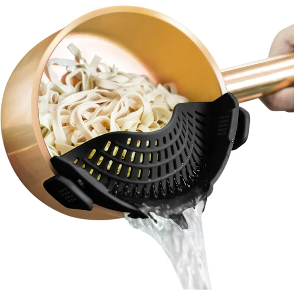 Nn Peneira De Silicone Com Clipe Para Todos Os Tipos De Panelas E Frigideiras, Massa, Alimentos, Ideal Para Carnes, Legumes E Frutas