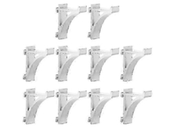 10 Peças Grampos para Prateleiras de Freezer Ganchos para Suporte de Geladeira Suportes para Prateleiras de Geladeira Tw BRILVIBERA