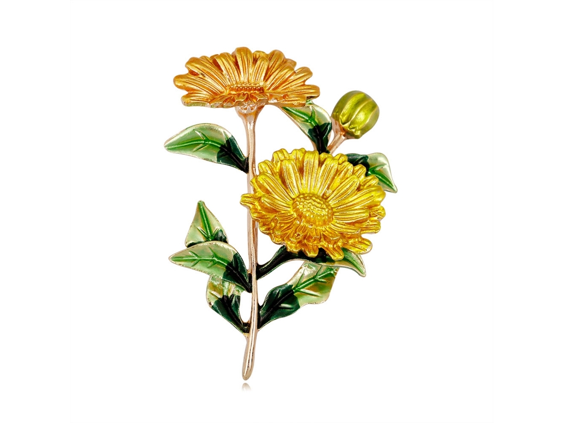Broche De Moda Ocidental Adorno De Roupa Design Florido