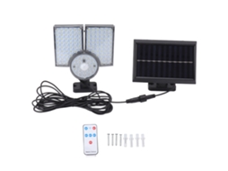 2026 luz Solar Exterior Flexible Ip65 com Sensor de Movimento Led e Controle Remoto