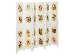 Vidaxl Painel Romdivider Branco 212 X 165 Cm Mdf