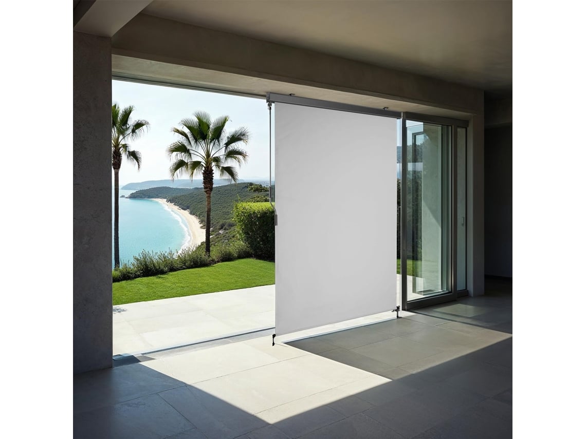 Tectake Estor Vertical Eloise Com 2 Suportes De Parede, Cinzento Claro