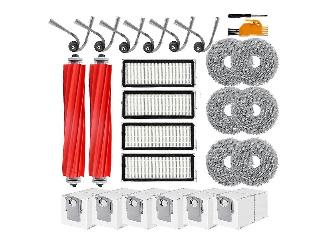 26pcs For 35a / 35s / Qr 798 / Qr 598 Replacement Parts Vacuum Brush Hepa Filter Mop Cloth Dust Bag