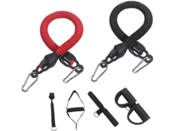Conjunto De Cordas Tração Multifuncionais Toyvian Com Pedal E Quatro Tubos, Faixas Elásticas Resistência Para