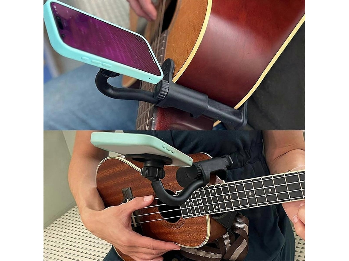 Suporte para Celular em Formato de Guitarra, Suporte Ajustável para Guitarra AQUAFORGE