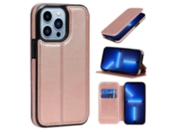 Capa De Couro Com Sucção Magnética Knight Para Iphone 13 Pro Max