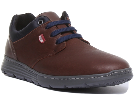 Sapatos de Homem ON FOOT Pele Castanho (40)