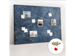 Painel De Cortiça Para Parede Mármore Elegante Para O Escritório Espelharte (140x100 Cm)