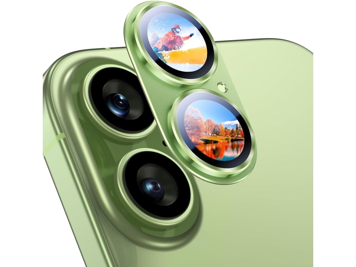 Película Yuysan Para Iphone17, Vidro Temperado + Liga（verde Sálvia）