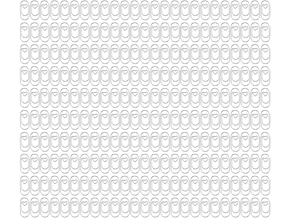 250-clipes De Papel Elegantes Em Formato Coração, Com Arame Revestido De Plástico, Clipes Fofos Amplamente Utilizados Em